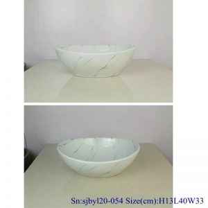 sjbyl120-054 Pure hand made Snow colored granite cearmic sink