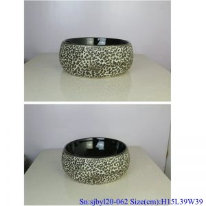 sjbyl120-062 Simply fashionable Sharply stones Matte Porcelain wash basin