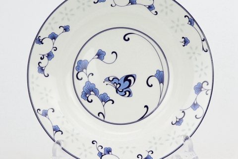 RZKX17-C hand made Blue and white  cearmic plate