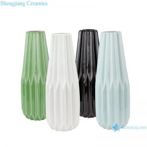 RZRW05-A-B-C-D Abstract modern origami porcelain vase decoration