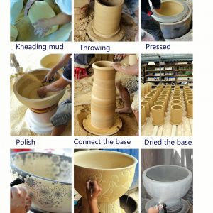 The production process flow of ceramic sink