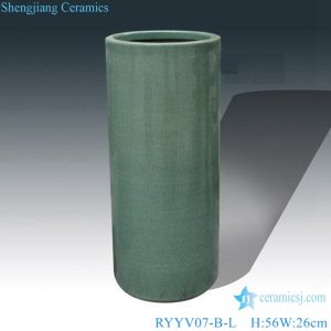 RYYV07-B-L-S Chinese handmade decorative ceramic vase green color