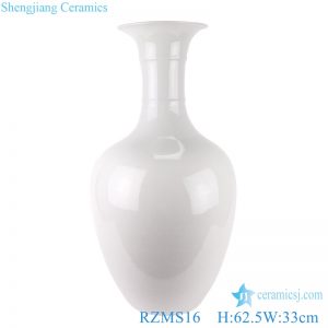 RZMS16 Chinese handmade color glaze white ice crack porcelain vase