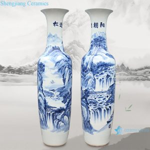 RZRi08-A Chinese hand painted Vase Set in the hall of large porcelain bottles