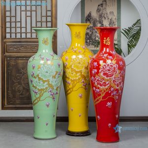 RZRi54-A floor large vase Jingdezhen Ceramic home furnishing hotel living room decoration