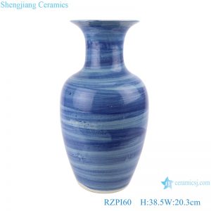 RZPI60 Jingdezhen handmade porcelain blue striped design decorative vases