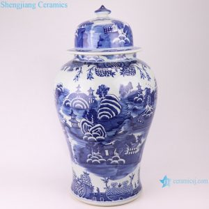 RYLU20-B jingdezhen hand painted chinese porcelain ceramic jar