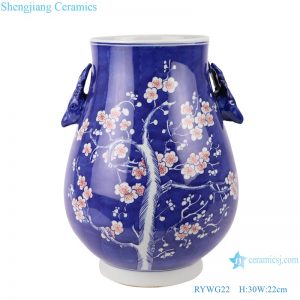 RYWG22 Chinese blue and white Ice plum flower ceramic & porcelain vases for home decor ceramic