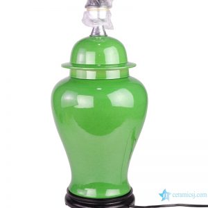 RZRV46-B Green color glaze ceramic modern style table lamps