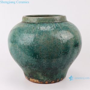 RZSP015 Vintage Bronze Bubble Glaze Jingdezhen Ceramic Vase Living Room Hotel Flower Decoration Rough Ceramic Jars