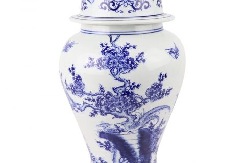 DS-RYCI40-BODY Blue and white general jar shape lamps and lanterns