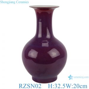 RZSN02 Lang red glaze kiln glaze blue vase for decoration