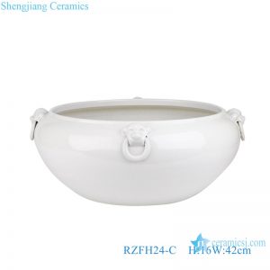 RZFH24-C Chinese white color round shape ceramic porcelain bowl