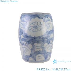 RZSX78-A  Porcelain Sunflower Pattern Ceramic stool Cooling pier