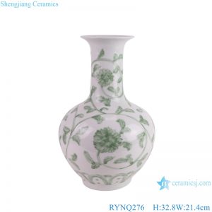 RYNQ276  new hand painted interlocking branch pattern porcelain vase