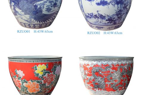 RZUO01-02-06-07-08 hand painted high quality large flower pot