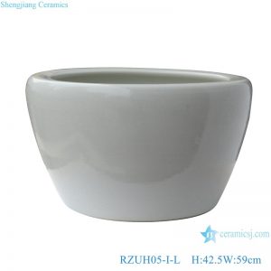 RZUH05-I-L-M-S Chinese pure white ceramic large  flowerpot planter