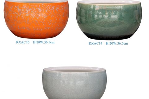 RXAC14-15-16 Jingdezhen flamed ceramic pot planter