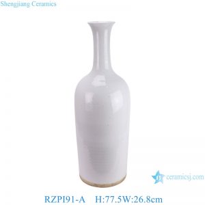 RZPI91-A  old white color long neck ceramic vase for home decoration