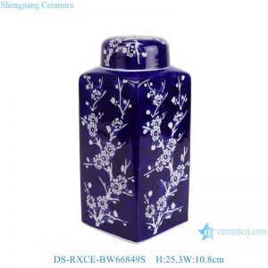 DS-RXCE-BW66849S Blue ground iced plum design ceramic body for table lamp
