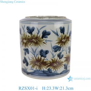 RZSX01-I Jingdezhen blue and white hand painted flower ceramic jar