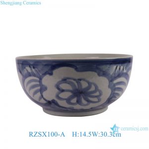 RZSX100-A Excellent quality superior quality hand painted home decor ceramic basin