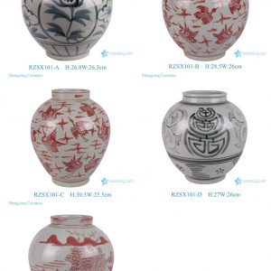RZSX102 series Innovative and beautifully designed hand-painted decorative ceramic flower pots
