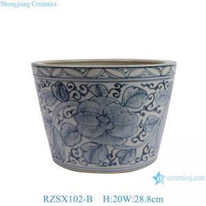 RZSX102-B  Brown Red High Quality Creative Hand Painted Simple Decorative Flower Pot