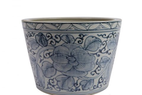 RZSX102-B  Brown Red High Quality Creative Hand Painted Simple Decorative Flower Pot