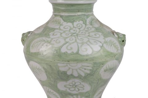 RZSX103-B  Green High Quality Creative Hand Painted Ceramic Jar for Home Decoration
