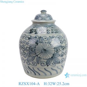 RZSX104-A Creative hand-painted high quality ceramic jar with lid