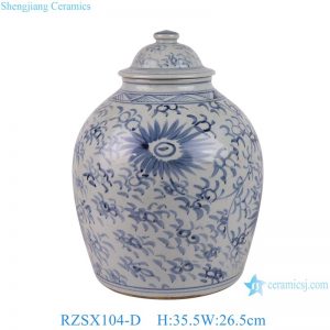RZSX104-D High quality creative hand-painted with lid storage ornament ceramic jar