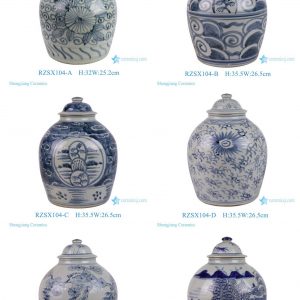 RZSX104 series Creative hand-painted high quality ceramic jar with lid