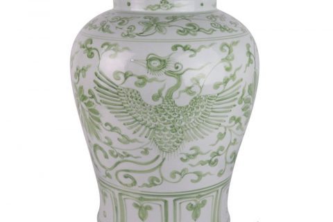 RZSX109-A High Quality Hand Painted Phoenix Home Decor Ceramic Jar