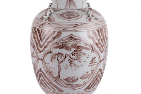 RZSX115-D-L Modern Creative Hand Painted Design Home Decor Ceramic Vase Jar