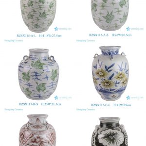 RZSX115 series Jingdezhen hand-painted home decoration ceramic jar
