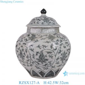 RZSX127-A Jingdezhen blue and white hand-painted exquisite home decoration ceramic jar
