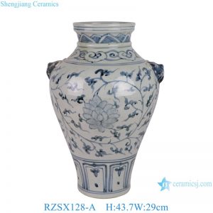 RZSX128-A Jingdezhen blue and white hand-painted exquisite home decoration ceramic jar