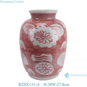 RZSX131-A Jingdezhen double ears hand-painted phoenix pattern home decoration exquisite ceramic jar