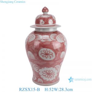 RZSX15-B Jingdezhen design exquisite home decoration storage ceramic jar with lid