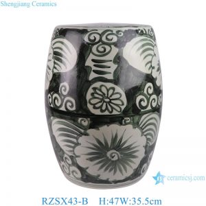 RZSX43-B Jingdezhen Hand-Painted Flower Decorative Ceramic Stool