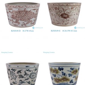 RZSX49-59 Jingdezhen hand-painted exquisite ceramic jar with lid