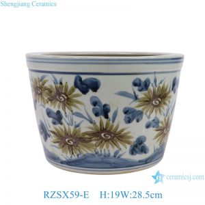 RZSX59-E Jingdezhen hand-painted home decoration ceramic flowerpot