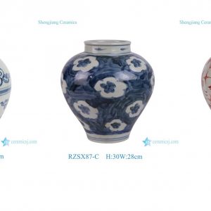 RZSX87 series Jingdezhen hand-painted flowers phoenix decorative ceramic jar