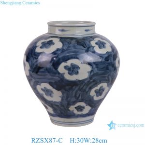 RZSX87-C Jingdezhen hand-painted flowers phoenix decorative ceramic jar