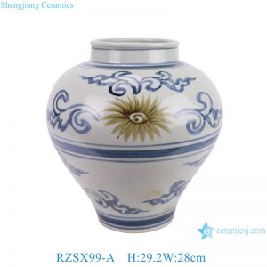 RZSX99 Superior quality craftsmanship hand-painted ceramic jar for home decoration