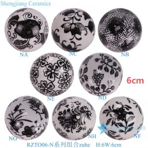 RZTO06-N  Jingdezhen High quality home decor gift smooth ceramic ball