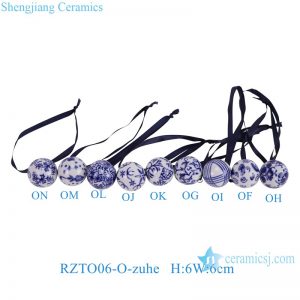 RZTO06-O-zuhe  Jingdezhen modern design excellent quality home decor gifts elegant shape ceramic ball