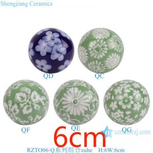 RZTO06-Q-series Jingdezhen modern design colorful excellent quality gifts elegant shape ceramic ball