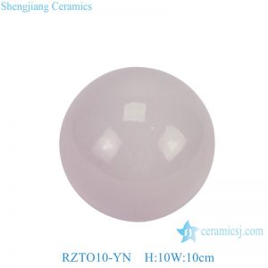 RZTO10-YN  Jingdezhen high quality pure white home ceramic decoration ball